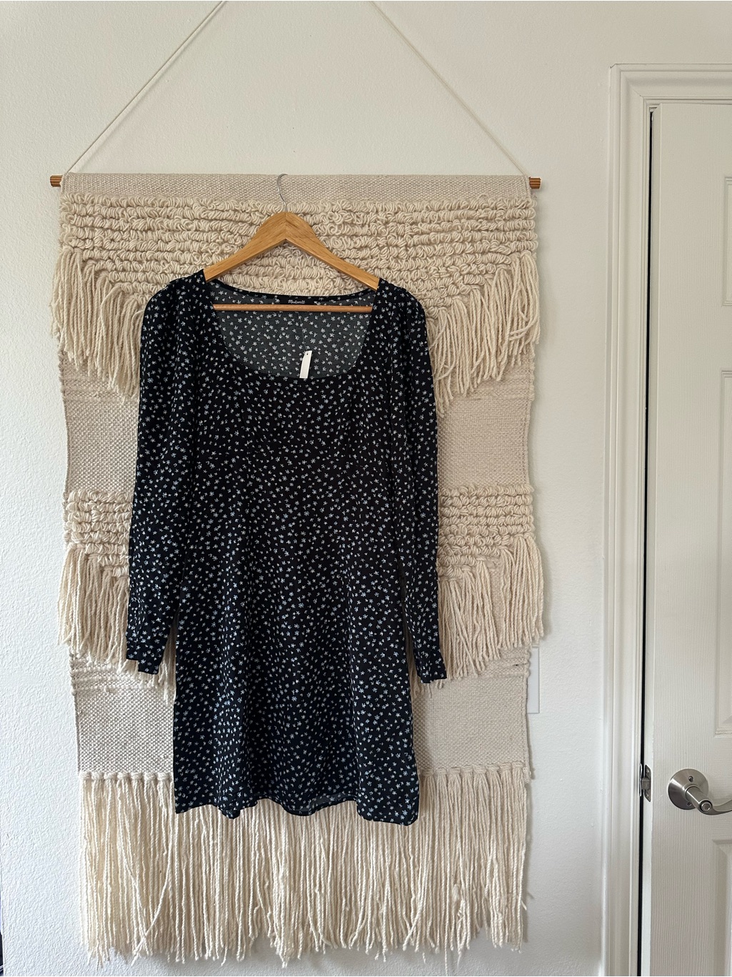 Madewell Seamed Long Sleeve Mini Dress Nwt